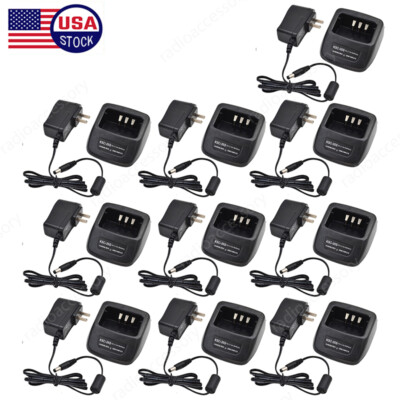 10-Pack KSC-35S Charger For KENWOOD TK2200 TK3200 TK2202 TK3202 TK2300 TK3300