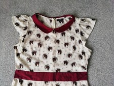 Size 16 Horse Print Collared Dress Therapy  Horseshoe Lightweight Tea Dance