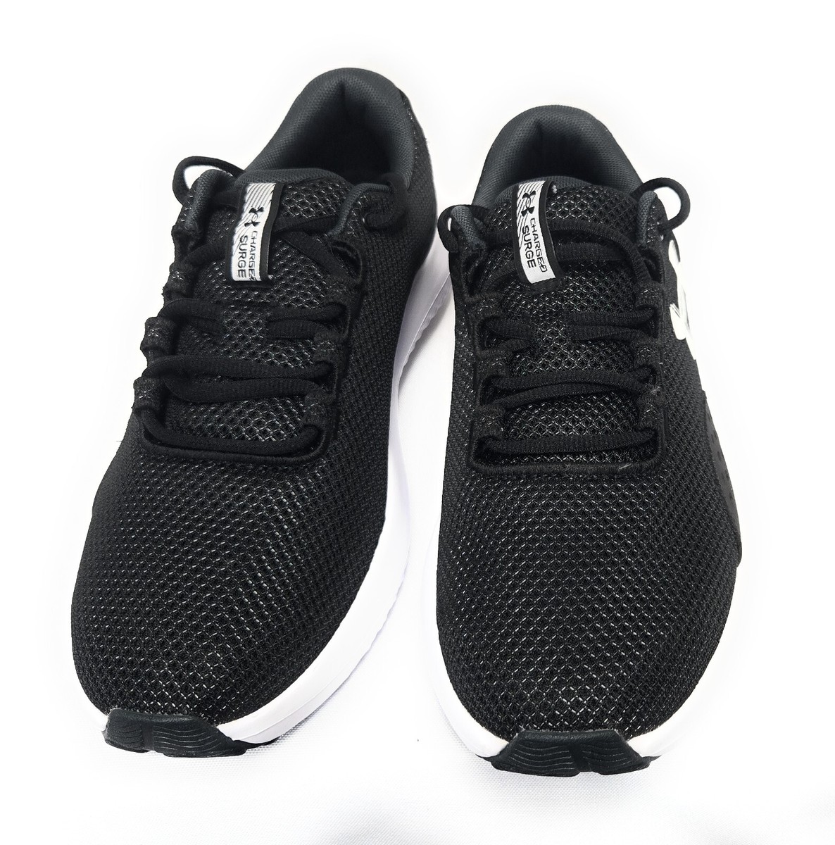 Under Armour men\'s UA Charged Surge 4 Sneaker Size 9.5 3027000 - 001 Black White Under Armour men main image 3