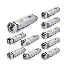 10GBase-SR SFP+ Transceiver, 10G 850nm MMF, up to 300 Meters, Compatible with...