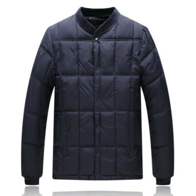 Men's Puffer Padded Jacket Coat Thick Quilted Winter Warmer Outerwear Casual SPW