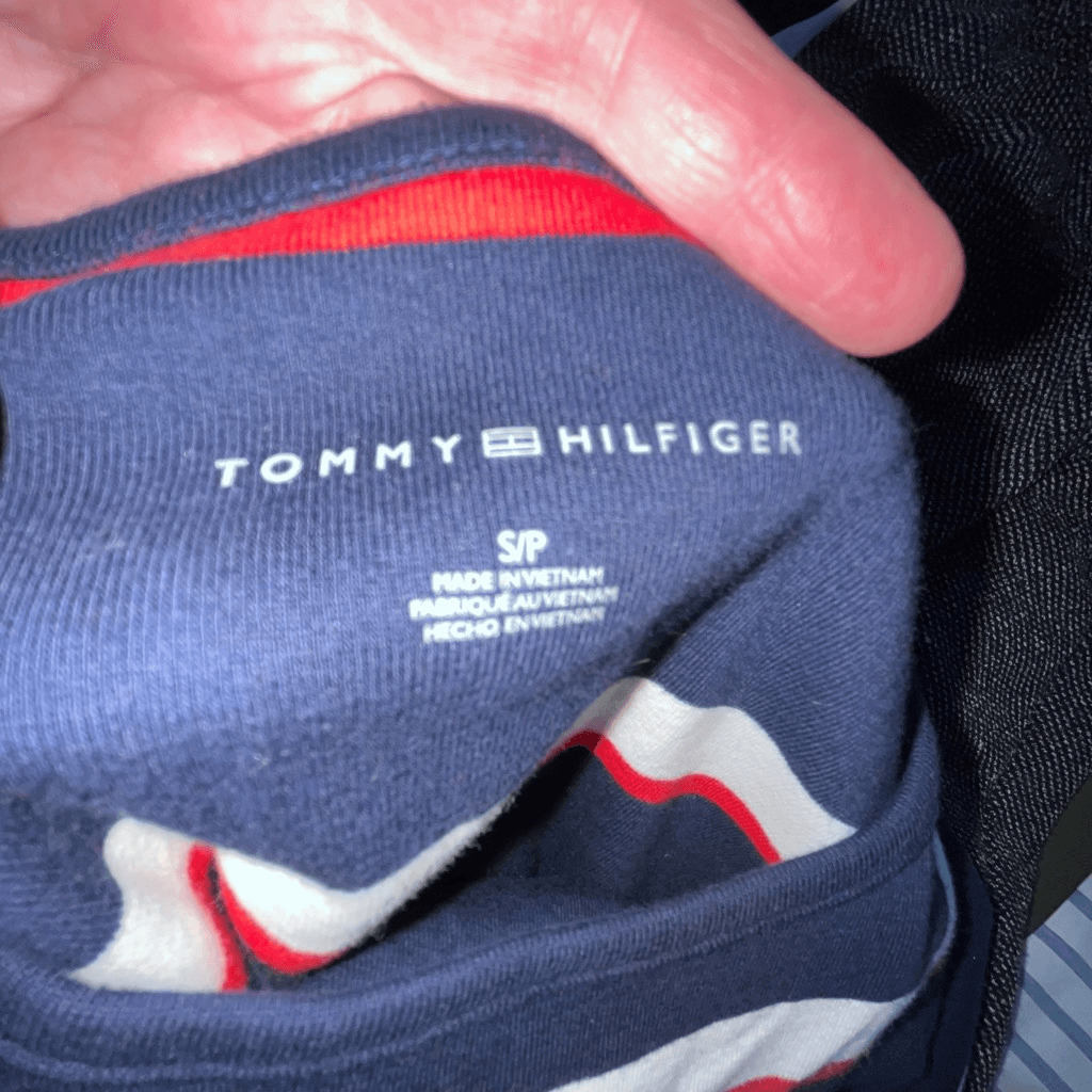 Tommy Hilfiger red, white & blue striped short sl… - image 3