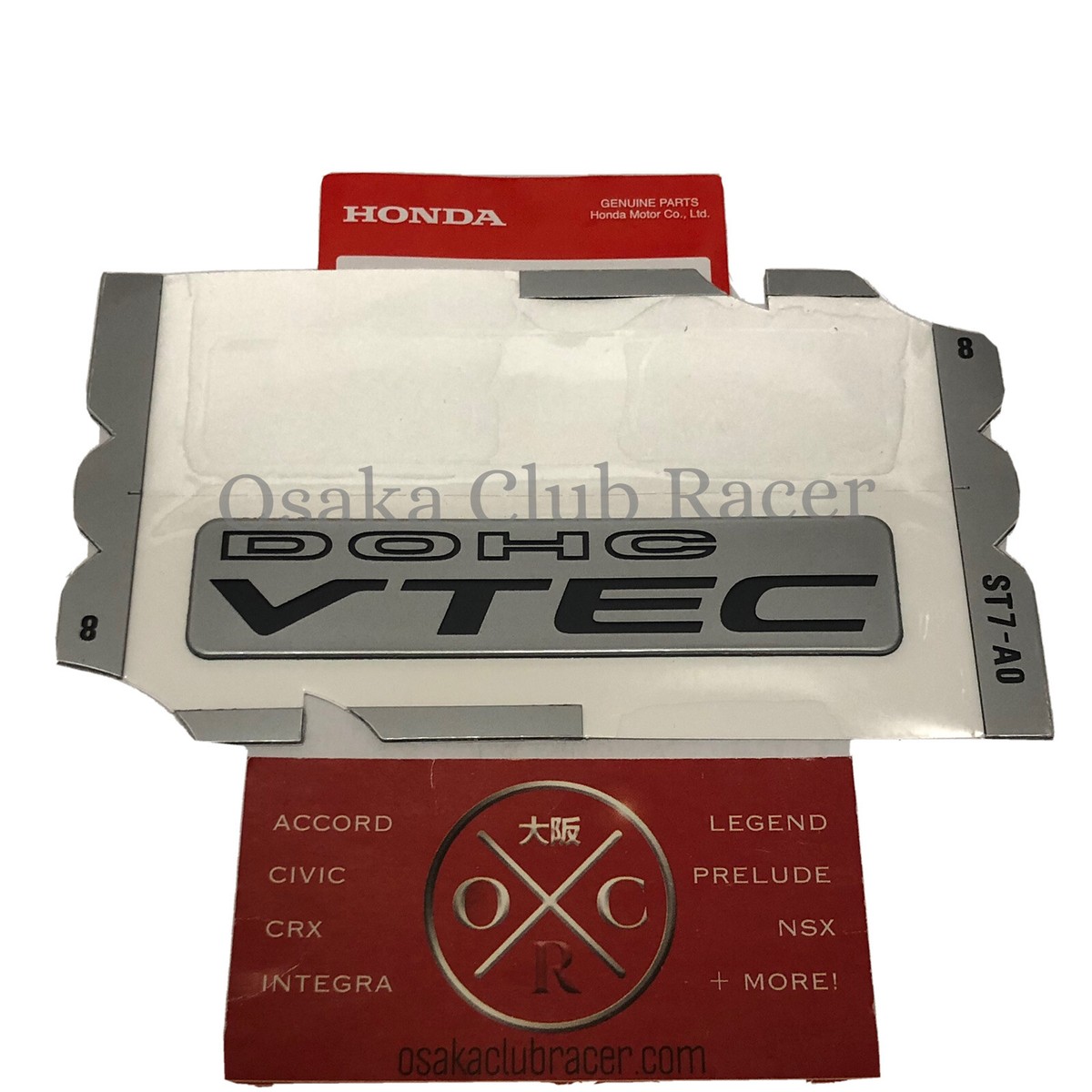 ラジコングリップACURA i-VTEC DOHC レッドボディ OEM 94-01 Acura Integra DOHC VTEC Emblem Rear Badge JDM USDM