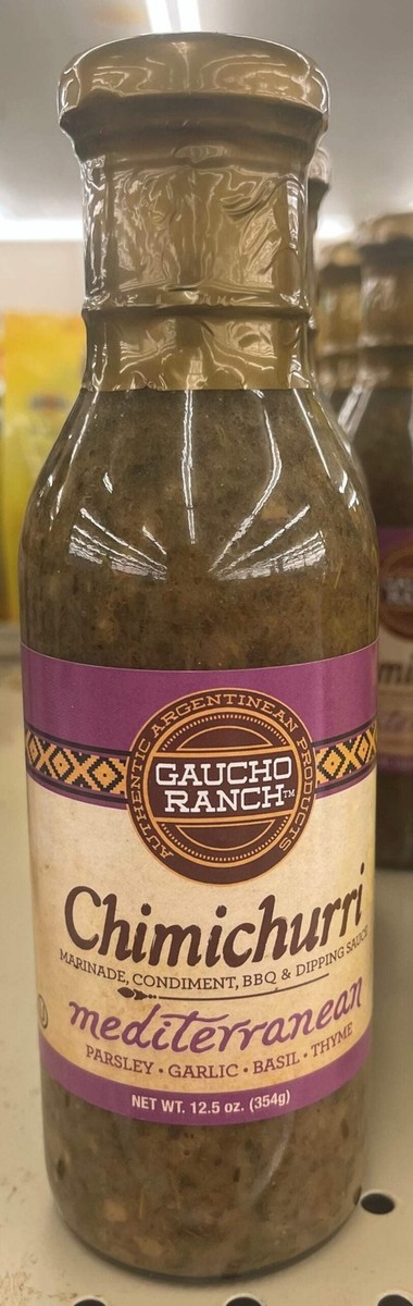 Gaucho Ranch Chimichurri Mediterranean Marinade Sauce oz