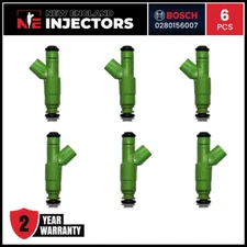 Reman Upgrade 4 Hole Bosch Fuel Injector Set (6) Jeep 4.0L 1999-2004 Cherokee +