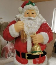 🔶Weihnachtsmann Figur Lebensgroß Gartenfigur Weihnachtsmarkt BLACKFORM