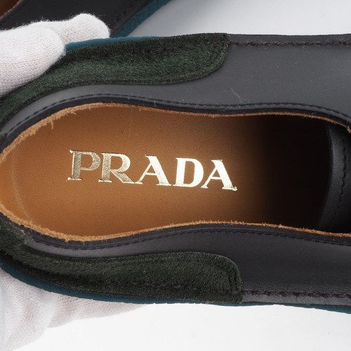 PRADA 2EG226 Nevada Antracite Tabac Luxus Designer Herren Sneaker Gr.8 OP: 470 € - Bild 5 von 11