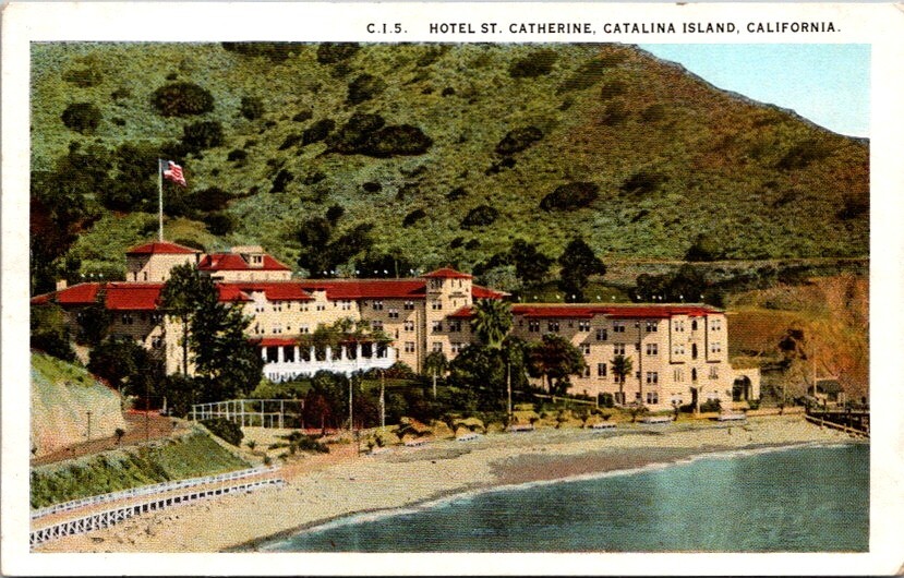 Vintage Postcard Hotel St. Catherine Catalina Island California CA          1465
