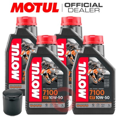 Motul 7100 10W50 Oil Change Kit With Kawasaki Ninja ABS 650 2017