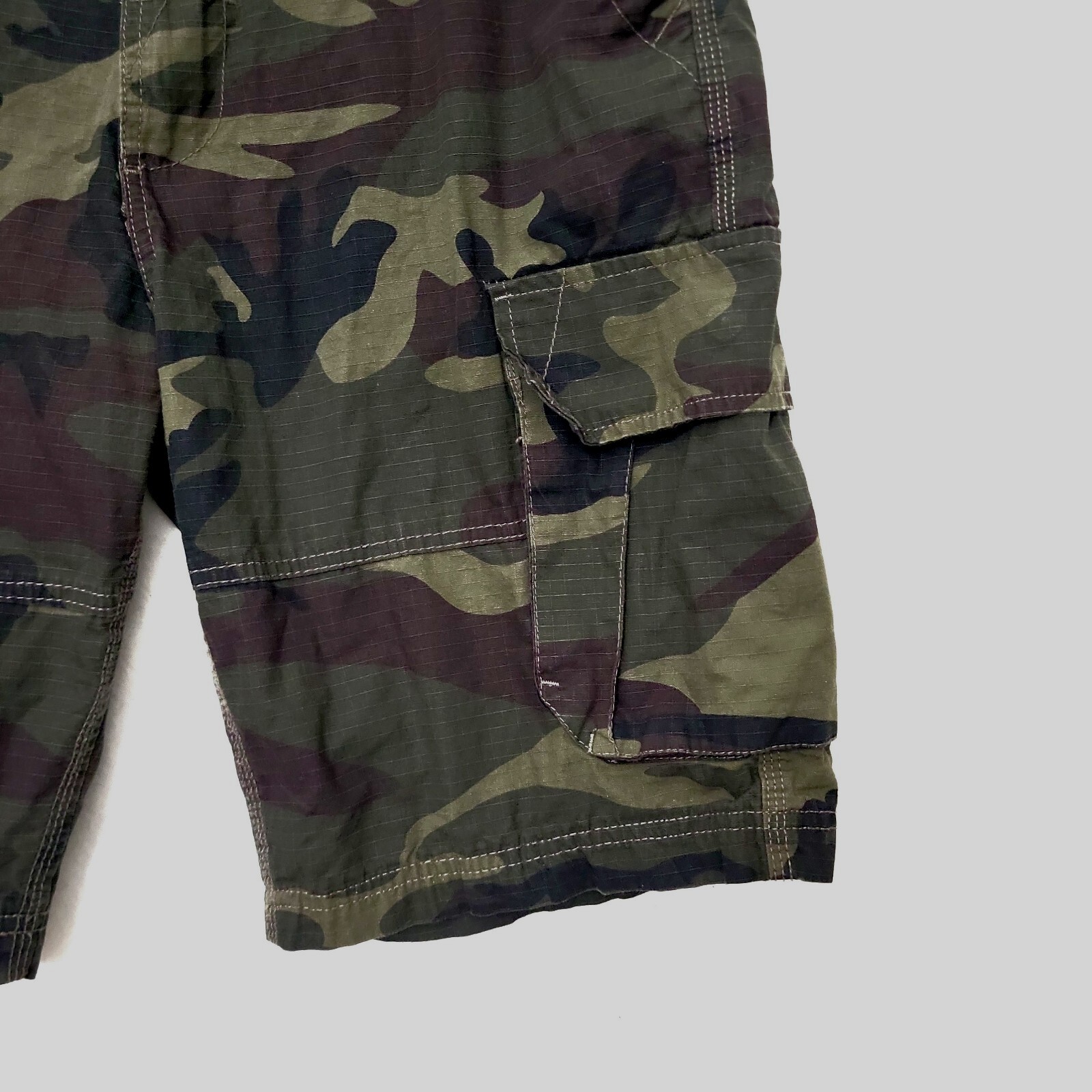 CSG Champs Sports Gear Cargo Shorts Men Size 34 Green Camo Outdoor Ripstop eBay