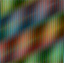 CARLOS CRUZ DIEZ. Color lithograph on paper. Kinetic Art