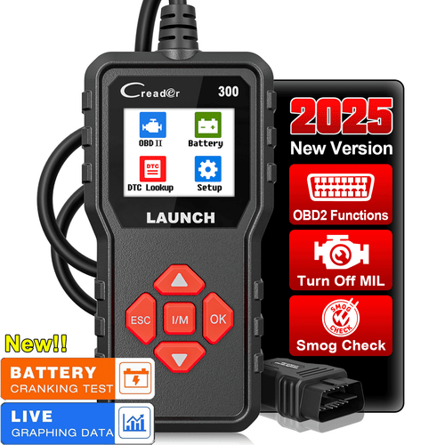 LAUNCH CR300 Automotive OBD2 Scanner Check Engine Fault Code Car Diagnostic Tool - Bild 1 von 7