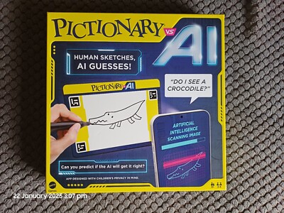 Pictionary VS AI, interaktives Brettspiel für die Familie für Kinder und Erwachsene,
