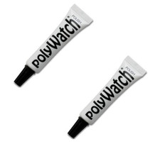 PolyWatch Plastic Watch Crystal Scratch Remover Polish Tool SS013059000-2 Pack  