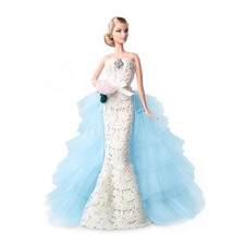 #DGW60 BARBIE GOLD LABEL 2016 OSCAR DE LA RENTAL BRIDE DOLL W/SHIPPER BOX (1177)