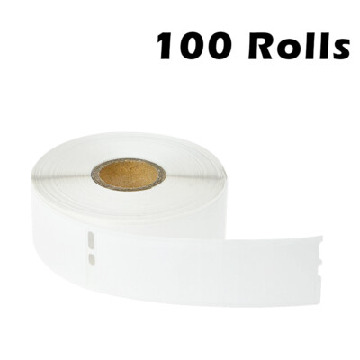 100Rolls 1-1/8'' x 3-1/2'' Address 350 Labels 30252 for Dymo LabelWriter 450 Duo