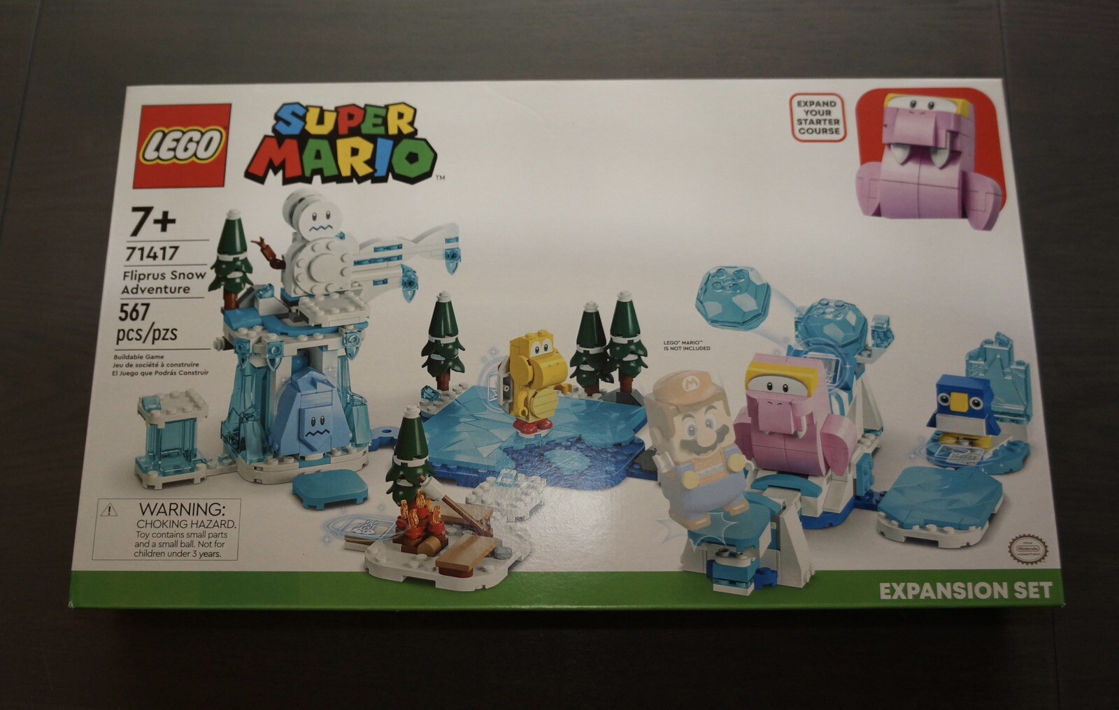 Lego Super Mario Fliprus Snow Adventure 71417 | EMPTY Set Box Only | Official