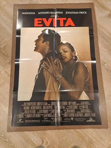 EVITA - 1996 ORIGINAL AUTHENTIC MOVIE POSTER 40x27 FOLDED DOUBLE SIDED