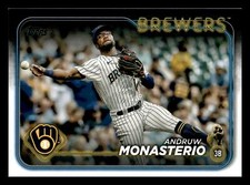 2024 Topps Series 1 Andruw Monasterio #240 Milwaukee Brewers Mint