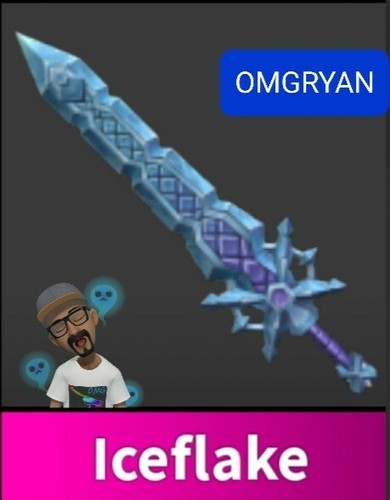 Roblox Murder Mystery 2 ICEFLAKE MM2 godly knives and guns