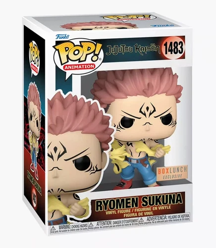 Exclusive Jujutsu Kaisen Ryomen Sukuna Funko POP, #1483 Jujutsu Kaisen Funko POP