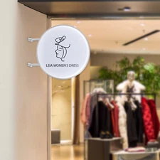 2PCS LED Double-sided Advertising Light Box Illuminated Projecting Sign Outdoor