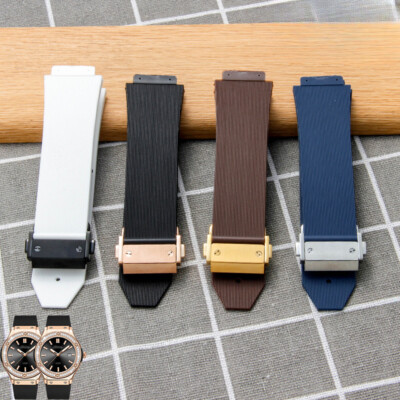 Premium Rubber Watch Band Strap Silicone Wristbands Bumps 13 15 19mm for Hublot
