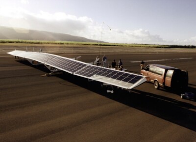 Solar-powered Pathfinder remotely piloted research aircraft 8X12 PHOTO NASA A