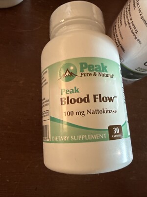 Peak Blood Flow - Nattokinase - Healthy Blood Circulation Supplements for Adu...
