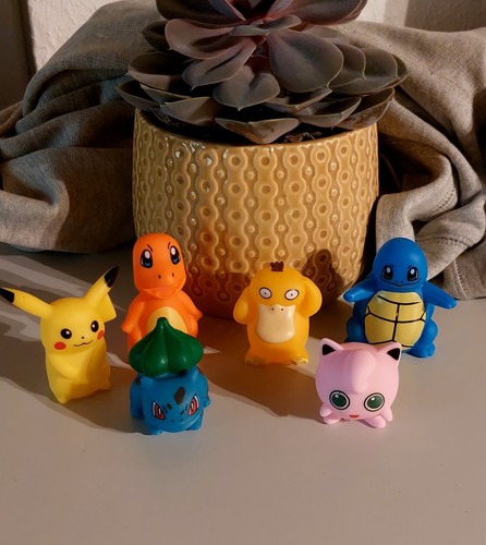 Pokemon Figuren - Pikachu, Enton, Bisasam usw. 6 Stück. NEU Plastik - Bild 2 von 4