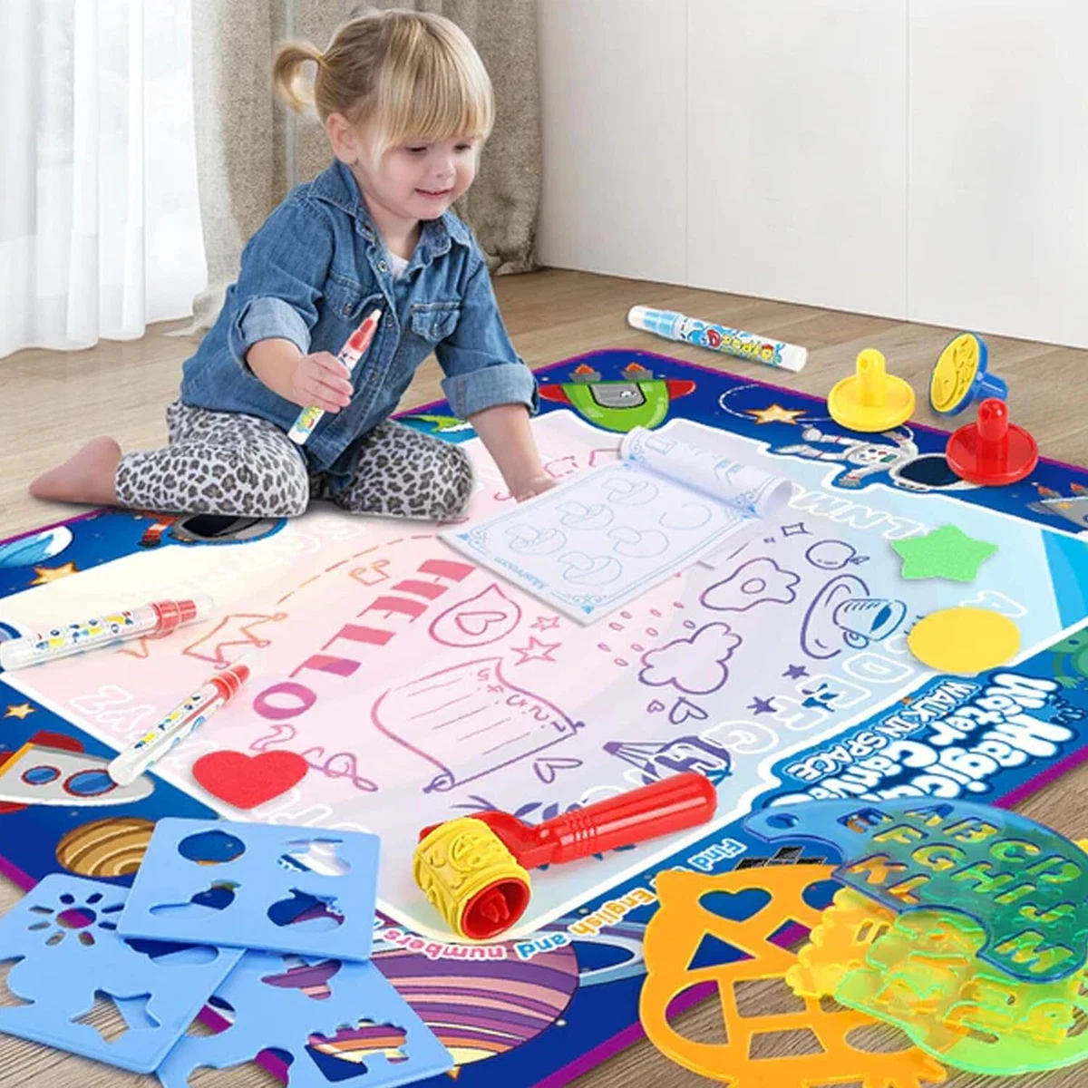 100*80cm Large Kids Painting Writing Water Drawing Mat - China