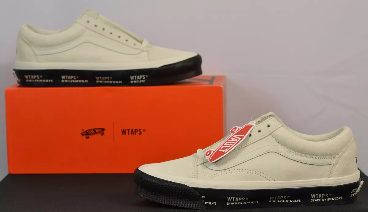 Vans x WTAPS OG Old Skool LX GPS White Black VN0A4P3X20F NEW Men's 8.5  Sneakers