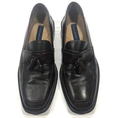 Giorgio Brutini Brown Leather Square Moc Apron Toe Tassel  display picture 3