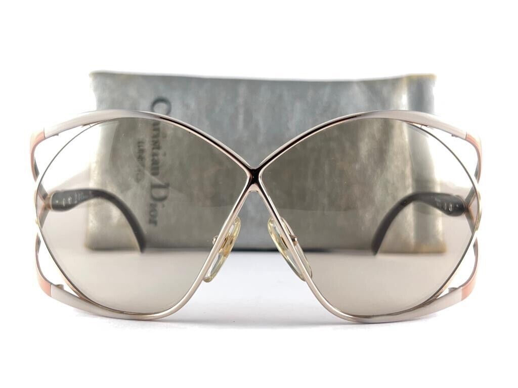 NEW VINTAGE CHRISTIAN DIOR 2056 42 BUTTERFLY STYLE 1980'S NEW VINTAGE CHRISTIAN DIOR 2056 42 BUTTERFLY STYLE 1980'S