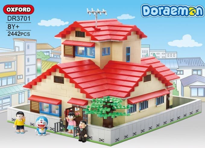 Doraemon Oxford 2023 Doraemon Nobi Nobita HOUSE Brick Block Assembly