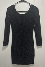 charlotte russe dress S black U Back Slit