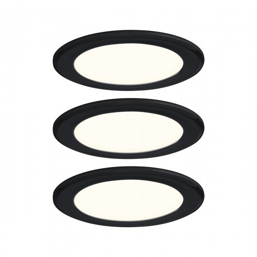 Spot encastré LED noir 4000K Paulmann éclairage meuble sans reflet