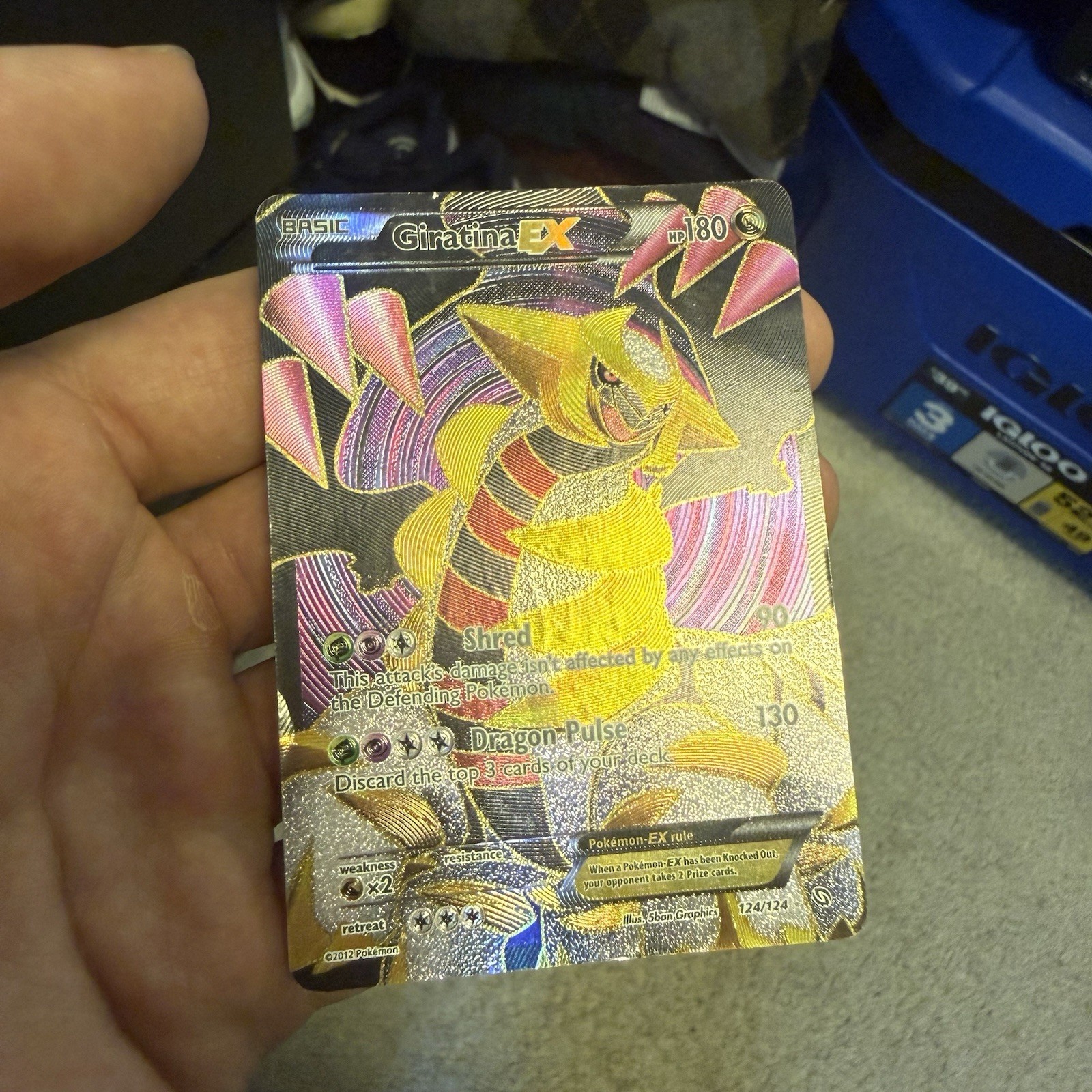 Pokemon Giratina EX Full Art Dragons Exalted 124/124 MP/HP