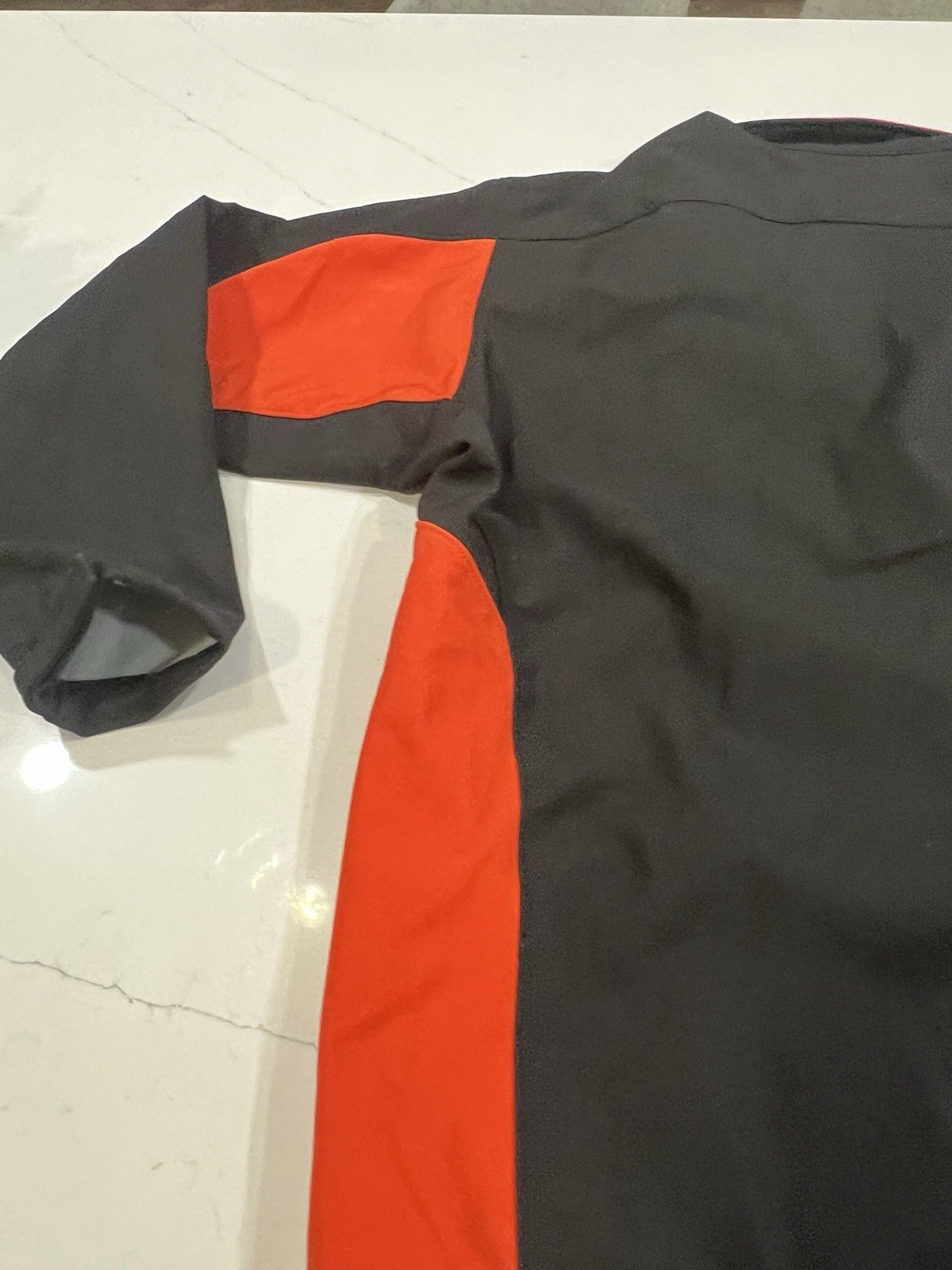 DeLong Athletic Softshell Jacket Large Black Oran… - image 11