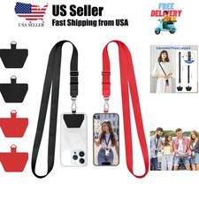 Phone Lanyard, Universal Neck Strap with Patch for Phone Case Wallet Tether K...