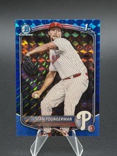2025 Bowman Draft #BDC-104 Sean Youngerman Chrome Blue Geometric #/150