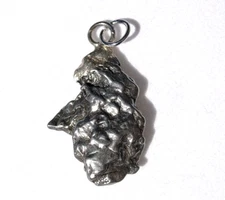 4.85 grams~CAMPO DEL CIELO Iron METEORITE~PENDANT~Cosmic Jewelry!