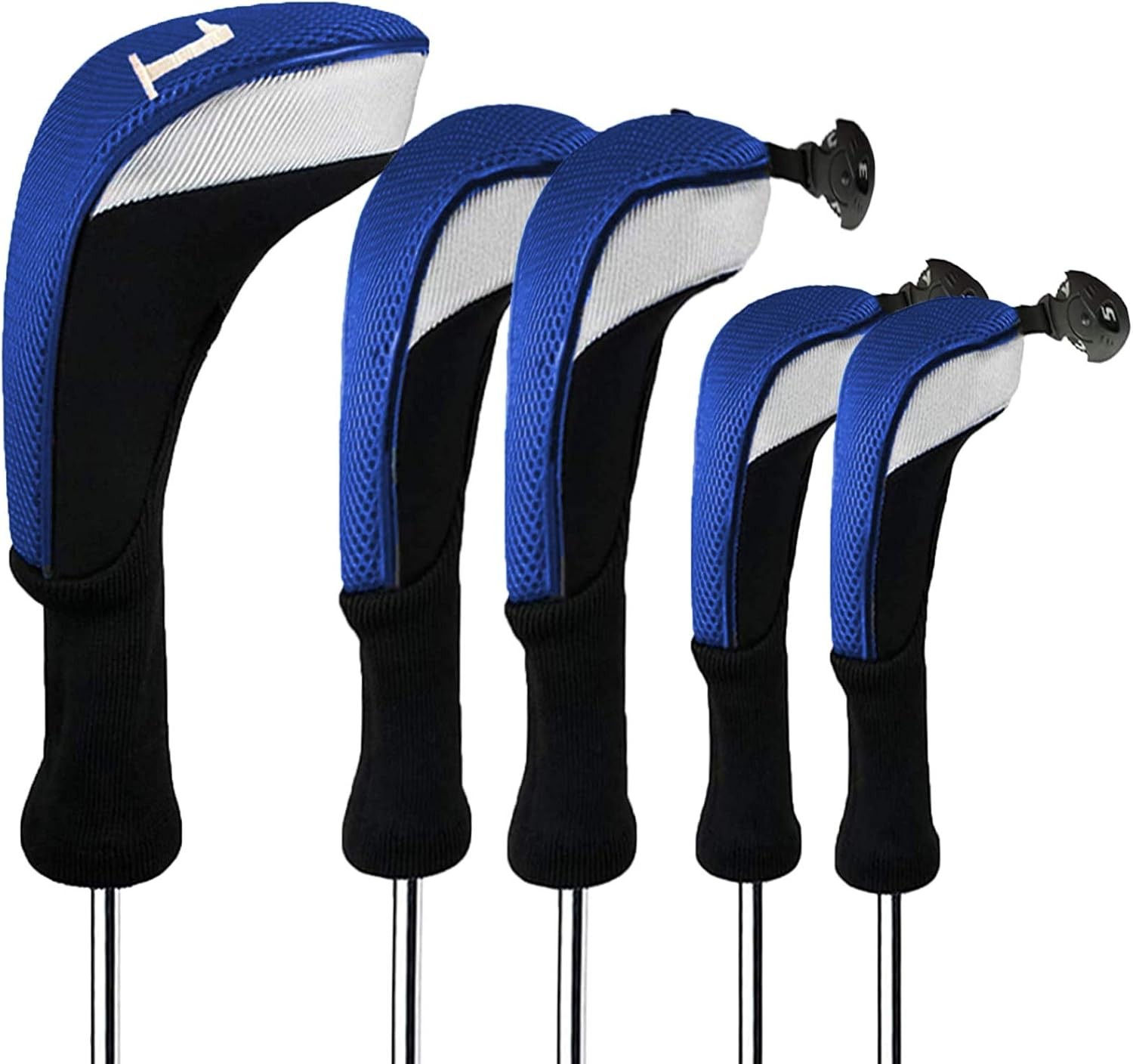 Club Head Covers Woods Driver Fairway Hybrid 5 Pack,headcove