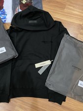 Essentials Fear of God Mens Black Fleece Pull...