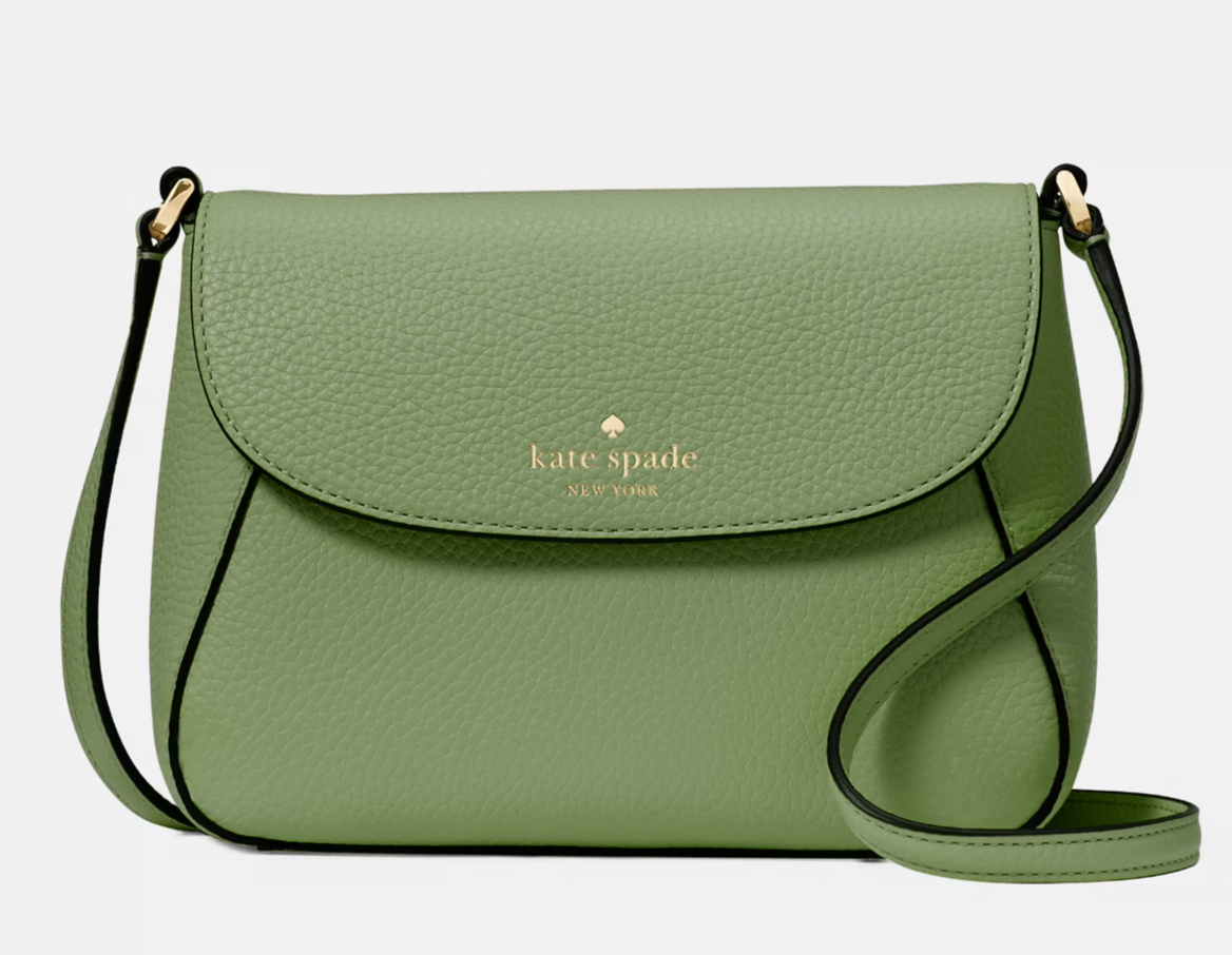 New Kate Spade Monica Small Flap Crossbody bag Pebble Leather