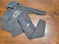 Boys NIKE size 7 Olive Green Sweatsuit Sweatpants  Hoodie Set