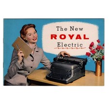 Royal RE Electric Typewriter Instruction Manual User Repro Vtg Office Standard thumbnail