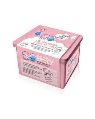 Esfolio Collagen & Hyaluronic Sheet Mask | 30 Pack Hydrating K-Beauty Set