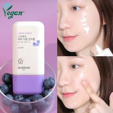 SKINFOOD Berry Moisturizing Sun Cream 50ml SPF50 PA   Vegan Sunscreen Kbeauty
