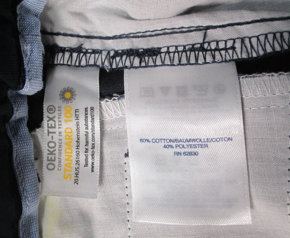 LANDS END Azul Marino Uniforme Escolar Cintura Elástica Pantalones Pull-On Niños 8 HUSKY NUEVO Foto 4 de 4